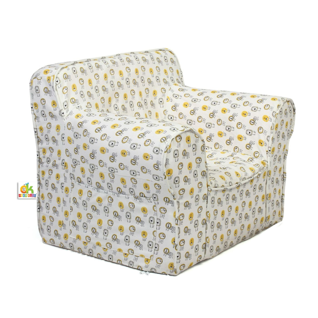 Orka Kids Foam Chair High Density Foam Washable Cover  - (Lion)
